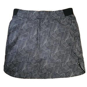 Cypress Club‎ Skort Womens Size M Medium Black White Pull On with Pockets